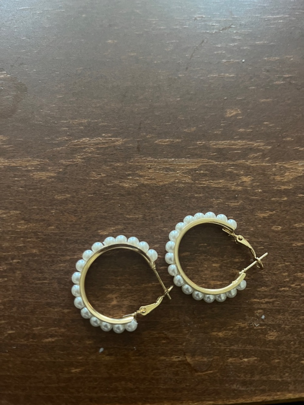 Small Faux Pearl Earrings